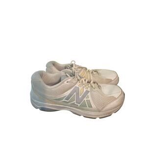 New Balance 847v2 Walking Shoe Womens 10.5D White Leather Sneakers A